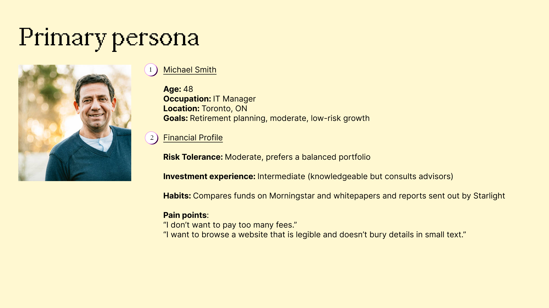 An image showing our persona